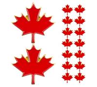 LIGHTAOTAO 50pcs Maple Leaf Lapel Pin for Clothes and Bags, Zinc Alloy Metal Enamel Brooch with Elegant Design, Lightweight and Resistant to Fading, for Canadian Day and Everyday Wear