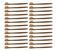 LIGHTAOTAO 50pcs Soft Bristle Bamboo Toothbrushes with Lightweight Natural Bamboo Handle for Effective Cleaning, Suitable for Home and Dorm Use, Eco-Friendly and Reusable Oral Care Brushes