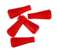 LIGHTAOTAO 5Pcs 6Mm Rubber Archery Arrowheads Blunt Points for Practice Target Shooting Red Tips Suitable for Adult Archery and Hunting Training