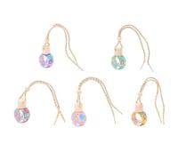 LIGHTAOTAO 5pcs Car Hanging Air Freshener Diffuser Perfume Bottles 10ml Refillable Car Decoration Accessory to Remove Unpleasant Smells and Relax Mind and Body Random Random Color