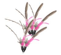 LIGHTAOTAO 5pcs Cat Teaser Replace Head Funny Plush Replacement Head Feather Material Vivid and Attractive Design Interactive Play with Cats Exercise for Pets Random Color