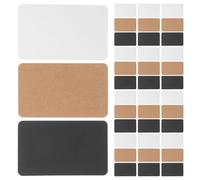 LIGHTAOTAO 600pcs Blank Index Cards for Studying and Writing Messages, Kraft Paper Material White, Black, and Brown Colours, for Office Supplies and Travel, Enhancing Language Memory