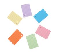 LIGHTAOTAO 600pcs Small Lined Index Cards with Smooth Writing Surface, Punched Pocket Flashcards Made of Sturdy Paper, for Classroom Study and On-the-go Note Taking