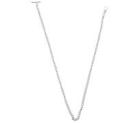 LIGHTAOTAO 65cm Silver Metal Pocket Watch Chain with T Bar Buckle | Vintage Retro Style, Lobster Clasp Detail, for Formal Wear, Cosplay Outfits, Waistcoat and Belt Loop