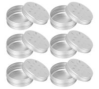 LIGHTAOTAO 6Pcs 80Ml Dog Scent Training Boxes with Screw Aluminum Petal Lid Odor Detection Holder for Working Dogs and Police Nose Training Suitable for German Shepherd and Malinois