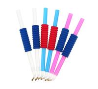 LIGHTAOTAO 6pcs Lightweight Rhinestone Drill Pen Set with Fatigue Grip for Cross Stitch Embroidery DIY Art Painting Tools Portable and Durable Craft Pens