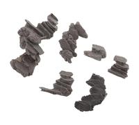 LIGHTAOTAO 6pcs Miniature Stone Steps for Garden Bridges and Micro Landscape Stairs Vintage Textured Decorative Rock Stairs for Fairy Garden Pathways and Countryside Railway Dioramas