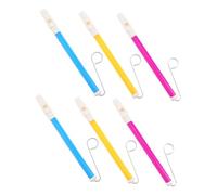 LIGHTAOTAO 6Pcs Push Pull Flute for Handheld Musical Instruments and Fun Whistle for Parties and Music Learning Activities