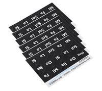 LIGHTAOTAO 6pcs Self-adhesive Black Paper Note Labels for Steel Tongue Drum, Easy-to-read Quick Recognition Stickers with Artistic Charm for Drum Practice and Music Classrooms