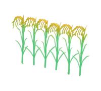 LIGHTAOTAO 6pcs Terrain Grass Tufts Model Village Crops Plastic Landscaping Model Accessories for Creative Displays and Miniature Landscaping with High Simulation Craftsmanship