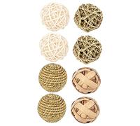 LIGHTAOTAO 8Pcs Rabbit Molar Fun Chewing Balls for Hamsters Rabbits and Small Chew for Teeth Grinding and Boredom Breaker