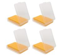 LIGHTAOTAO 8pcs Texture Sponges with Storage Box for Wall Patch and Ceiling Repair Moisture-retaining Watercolor Painting Sponges for DIY Textured Wall Art and Drywall Restoration