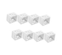 LIGHTAOTAO 8pcs White Window Blinds Brackets Box Mounting Holders Sturdy Mini Blind Replacement for Top Side Back Installation Compact and Easy to Fit