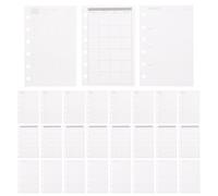 LIGHTAOTAO A7 Loose Leaf Planner Refills for 6 Ring Binders, Monthly and Weekly Undated Planner Inserts, White Paper Notebook Refill Sheets for Personal Planning on The Go Organisation
