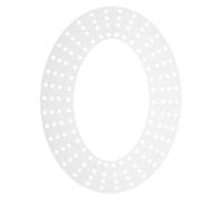 LIGHTAOTAO Acrylic Christmas Wreath Boards with Holes for Hanging, Oval Wreath Base Resistant to Deformation, for Holiday Decorations and Easy DIY Crafting