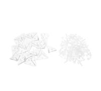 LIGHTAOTAO Acrylic Corner Brackets Detachable Right Angle Triangle Braces 20pcs with Seamless Edge Alignment for Display Boxes and Acrylic Boards for DIY Projects
