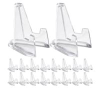 LIGHTAOTAO Acrylic Guitar Pick Display Rack Lightweight Plectrum Holder 40pcs with Triangular Stand to Showcase Guitar Picks, Simple Design Suitable for Music Rooms and Studios