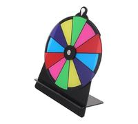 LIGHTAOTAO Acrylic Spinning Prize Wheel with Stand and 12 Slots, Versatile Option Adjustments for Visual Recognition, for Team Building and Family Games