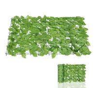 LIGHTAOTAO Artificial Green Leaf Fence Sturdy Greenery Wall Net with Lifelike Plastic Leaves, Practical Odour-Free Balcony Decorative Fence for Garden and Scene Layout