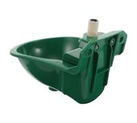 LIGHTAOTAO Automatic Sheep Waterer Feeder with Float Valve, Large Capacity Green Plastic Water Bowl for Breeding Farms and Outdoor Livestock Environments, Easy to Clean Livestock Water