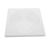 LIGHTAOTAO Bathroom Exhaust Fan Cover Replacement White with Spring Closure Design Abs Plastic Square Vent Grille High-powered Ventilation Performance for Wall or Ceiling for Home