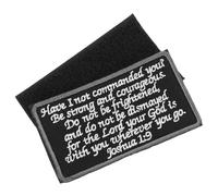 LIGHTAOTAO Bible Saying Embroidered Adhesive Patch for DIY Sewing Crafts Cloth Material with Bright Colors Suitable for Clothes Bags Hats Shoes and Home Decor