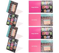 LIGHTAOTAO Birthday Greeting Cards Simple Chic Design 10pcs Paper Set for Writing and Expressing Blessings Birthday Supplies for Celebrations