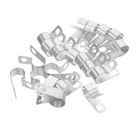 LIGHTAOTAO Cable Clip Quick Installation and 30pcs R-Type Wire Clamp in Silver Aluminium Anodizing Treatment Space-Saving Design for Av Equipment Management Security Cable in Server