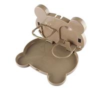 LIGHTAOTAO Car Bear Meal Plate Car Seat Tray Back Animal Table Drinks Holder for Eating Plastic