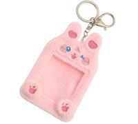 LIGHTAOTAO Cartoon Animal Cards Case Plush Keychain Card Protector Lightweight Id Badge Holder for Nurses Doctors and Students