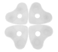 LIGHTAOTAO Cat Water Dispenser Filters 4Pcs Heart Shaped Coconut Shell Material for Pet Fountain Filter Cartridge Ion Filtering Removes Hair Odors for Fresh Water