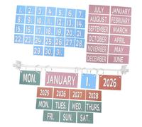LIGHTAOTAO Classroom Flip Calendar Set with Metal Stand Vintage Style for Teaching Concepts Preschool Homeschool Decoration Educational Bulletin Board
