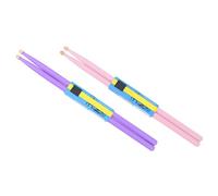 LIGHTAOTAO Colored Maple Drumsticks 2 Pairs Wooden Percussion Instrument Sticks for Practice Drums Musicians Good Gravity Sense