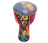LIGHTAOTAO Colorful African Djembe Drum Beginner Percussion Instrument for Adults Handheld Design Durable Safe with Vivid Patterns for Music Education Creativity