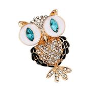 LIGHTAOTAO Creative Owl Shape Car Perfume Vent Clip with Rhinestone Metal Design, Easy to Install Back Clip, Automobile Inner Decoration and Car Air Freshener for Festive Or Valentine's Day