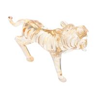 LIGHTAOTAO Crystal Tiger Figurine Desk Ornament for Tables and Desks
