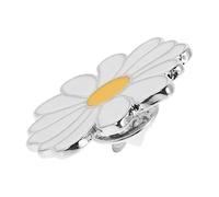 LIGHTAOTAO Cute Daisy Brooch Pin for Women, White Alloy Flower Lapel Pin, Lightweight and Portable Decoration for Hats and Bags, Summer Style Accessory