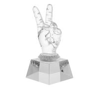 LIGHTAOTAO Decorative Crystal Trophy Award Trophy Delicate Design and Creative Appearance, Prize Accessory for Parties and Campus Activities, Beautifully Decorated Desktop Decor