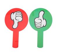 LIGHTAOTAO Double-Sided Voting Paddles 2Pcs Plastic Reusable True False Boards for Classroom Games Teacher Student Interaction