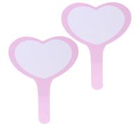 LIGHTAOTAO Dry Erase Heart-Shaped Scoreboards 2Pcs PVC Handheld Boards with Easy-Grip Handle for Classroom and Office Use