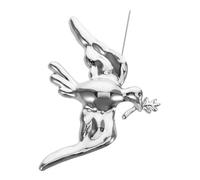 LIGHTAOTAO Elegant Silver Pin Brooch Featuring a Vintage Peace Dove Design Made from Sturdy Zinc Alloy, Resistant to Fading as Ornamental Lapel Pins or Brooch for Women Dresses