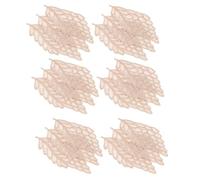 LIGHTAOTAO Embroidery Applique Patches with Easy to Sew Feature 25pcs Leaf Shaped Beige Polyester Repairing Patches for Clothing and Bags for Decorating Clothes and Crafts