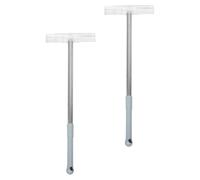 LIGHTAOTAO Extendable Stainless Steel Sign Poles 2Pcs with Clips for Parade and Election Campaign Handheld Placards