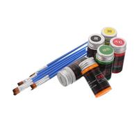 LIGHTAOTAO Fishing Floats Repair Paint Set 6 Bottles 30Ml Fluorescent Pigment Paint for Lure Making and Bobber Crafting in Mixed Colours for Anglers