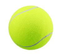 LIGHTAOTAO Giant Inflatable Tennis Ball Dog Chew Toy 8-inch Large Sturdy Pet Play Ball for Outdoor Exercise and Training