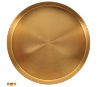 LIGHTAOTAO Golden 430 Stainless Steel Key Holder Bowl and Home Metal Tray, Practical Multifunctional Storage for Necklaces and Jewelry on Countertops, Elegant and Chic Dresser Adornment