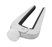 LIGHTAOTAO Guitar Capo for Professional and Amateur Enthusiasts Wide Application Adjustable Zinc Alloy with Silicone Padding Silver for Acoustic and Classical 6-string Guitars