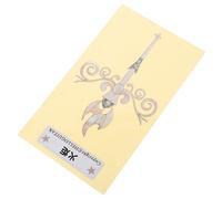 LIGHTAOTAO Guitar Headstock Sticker Torch Yellow Inlay Decal for Electric and Acoustic Guitars for Headstock Decoration