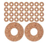 LIGHTAOTAO Guitar Pick Grips for Acoustic Guitar Picks 60pcs Ultra Thin 1mm Cork with Enhanced Grip and Self-adhesive Design for Fast-paced Playing and Live Performances