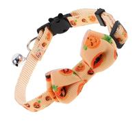 LIGHTAOTAO Halloween Kitten Collars Pet Bow Collar with Bell Adjustable Easy to Put and Take off Polyester Delicate Design Stylish for Halloween Birthday Party Puppies Rabbits